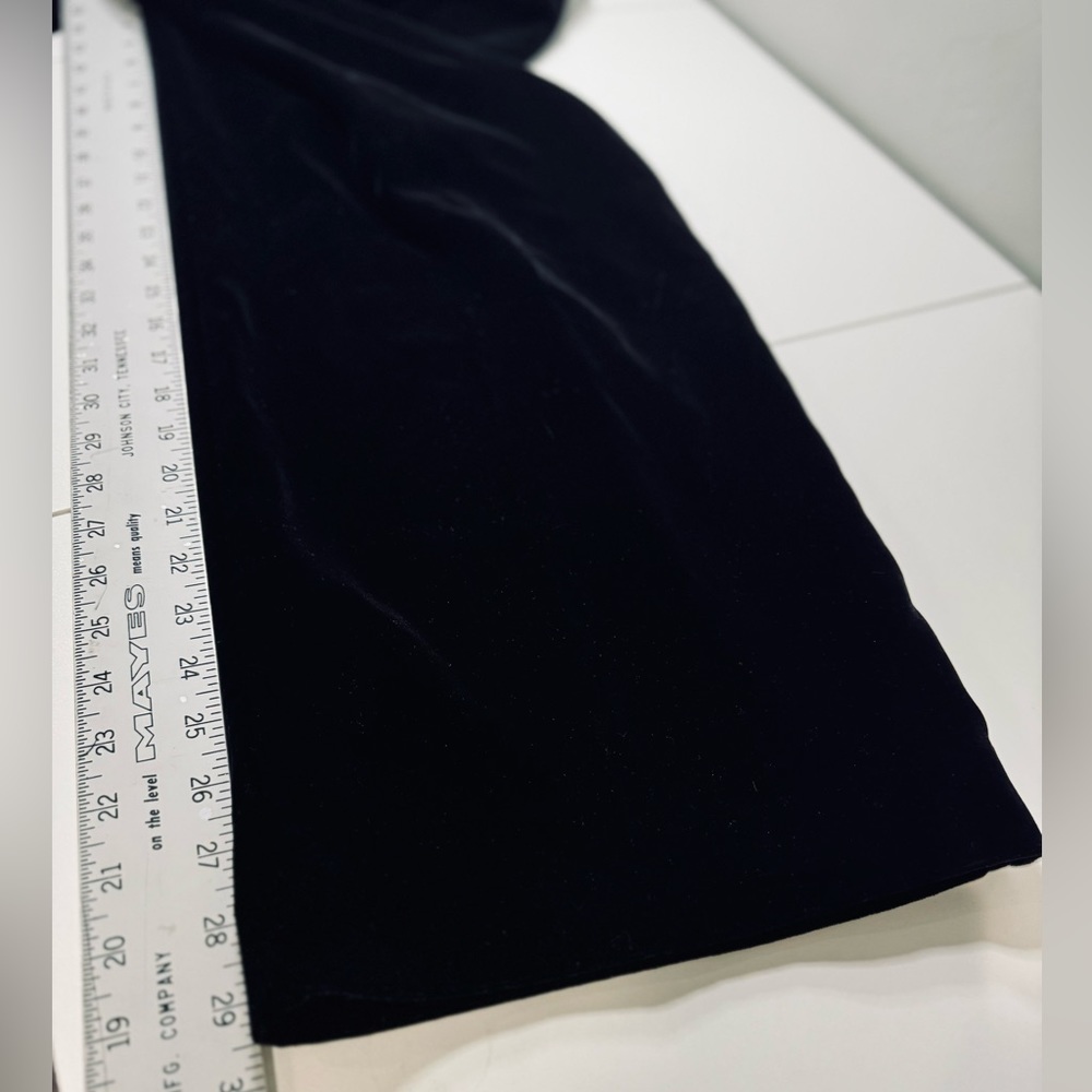 Nordstrom Wide Leg Velvet Pants Lucia Trouser Black SZ 16 LIKE NEW - Picture 14 of 16